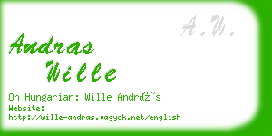 andras wille business card